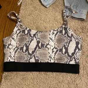 aritzia snake skin top